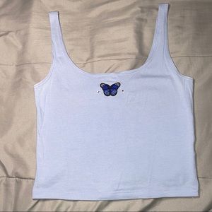 Blue Butterfly Tank Top 🦋